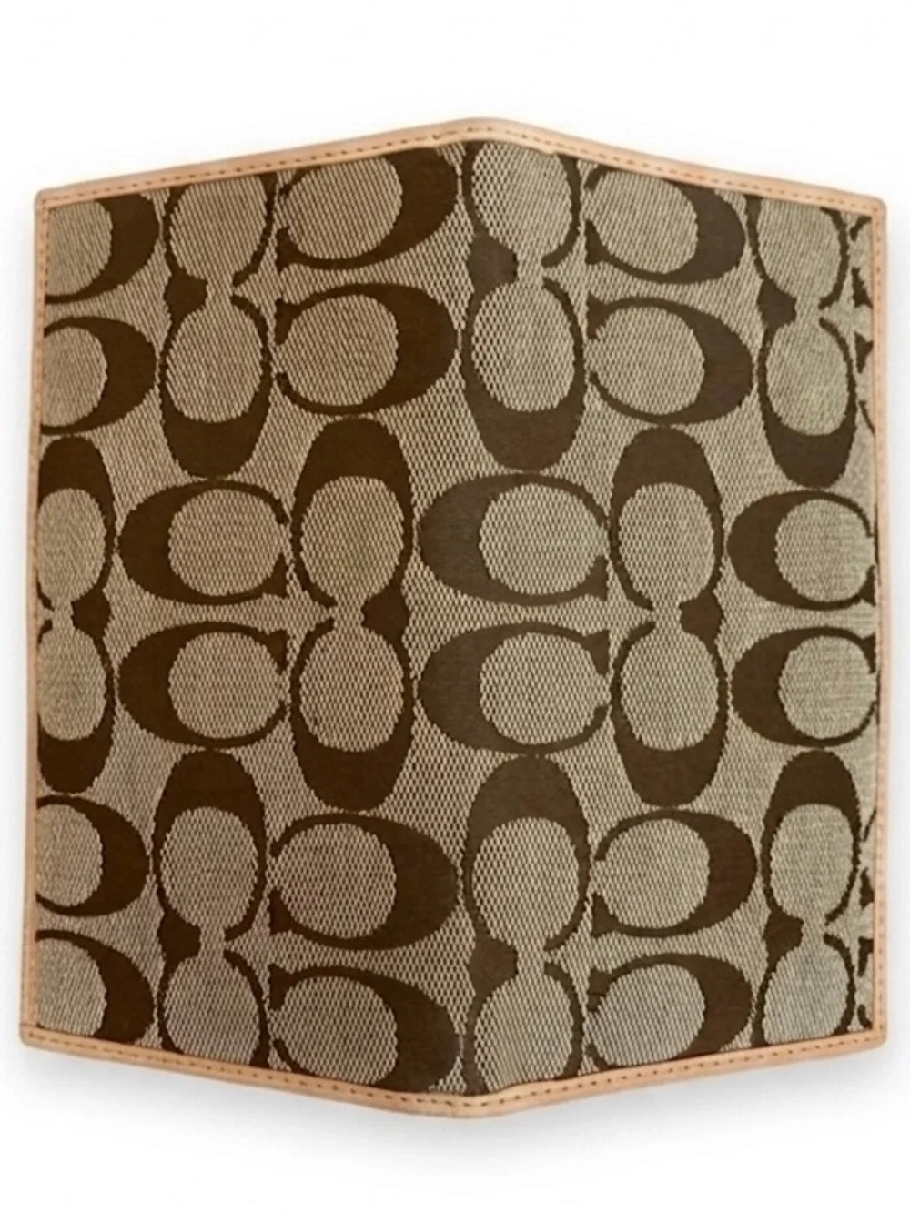 Coach Checkbook Monogram Wallet